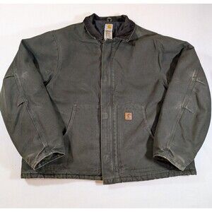 Vintage 07 Carhartt Jacket Mens 3XL Arctic Quilt Lined Faded Moss Green J22 MOS